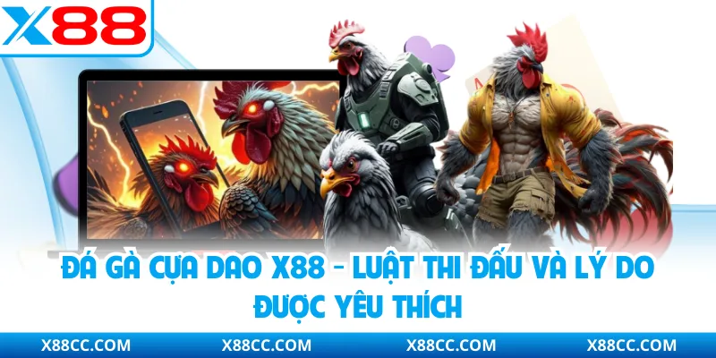 Đá Gà Cựa Dao X88 - Luật Thi Đấu Và Lý Do Được Yêu Thích 6 Đá Gà Cựa Dao X88 - Luật Thi Đấu Và Lý Do Được Yêu Thích